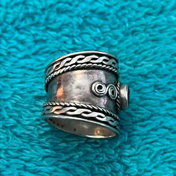 Vintage Amethyst Silver BOHO Ring